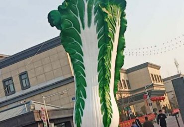 仿真大白菜-农业生态园采摘园广场玻璃钢蔬菜大白菜雕塑